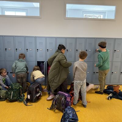 neue Spinde in Benutzung