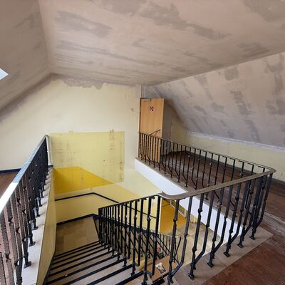 Eingangshalle noch ohne Antrich